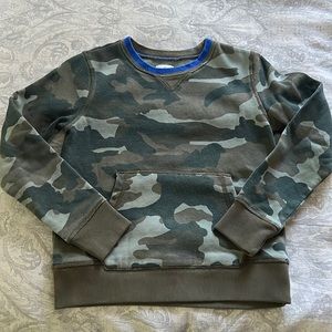J crew Crewcuts camo sweatshirt size M